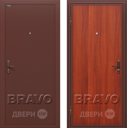 Входная металлическая Дверь Bravo Инсайд эконом (Внутреннее открывание) в Жуковский