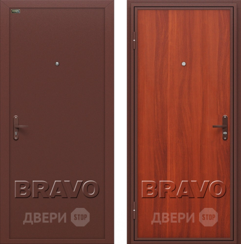 Входная металлическая Дверь Bravo Инсайд эконом (Внутреннее открывание) в Жуковский