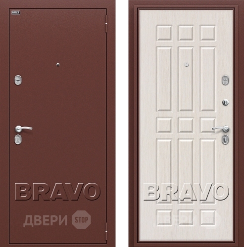 Входная металлическая Дверь Bravo Оптим Старт Белёный Дуб в Жуковский
