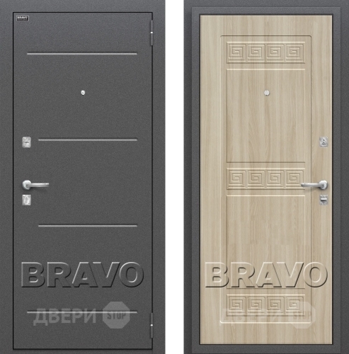 Входная металлическая Дверь Bravo Оптим Трио в Жуковский