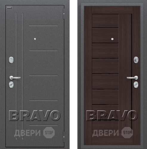 Входная металлическая Дверь Bravo Оптим Проф Венге в Жуковский