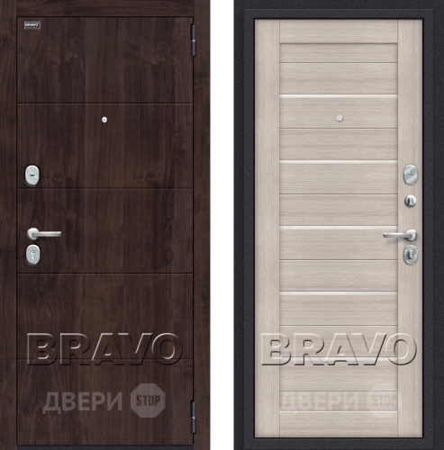 Входная металлическая Дверь Bravo Оптим Прайм Капучино в Жуковский