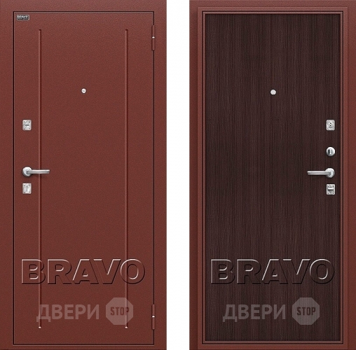 Входная металлическая Дверь Bravo Оптим Норма Wenge Veralinga в Жуковский