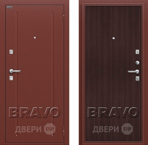 Входная металлическая Дверь Bravo Оптим Норма Wenge Veralinga в Жуковский