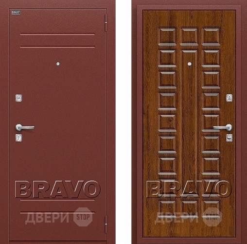 Входная металлическая Дверь Bravo Оптим Нова Французский Дуб в Жуковский