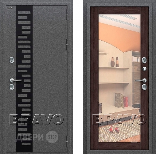 Входная металлическая Дверь Bravo Оптим Термо 220 Венге в Жуковский