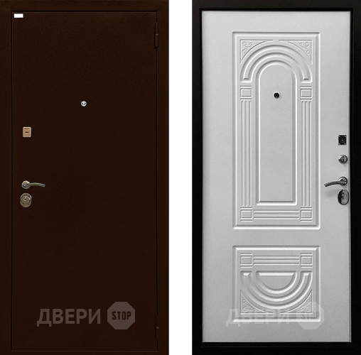 Входная металлическая Дверь Ратибор Оптима 3К Матовый белый в Жуковский