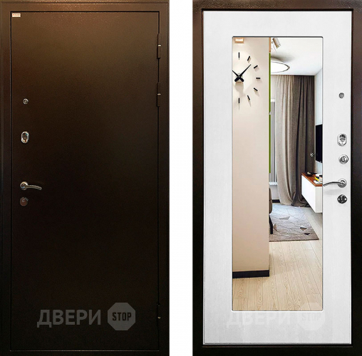Дверь Ратибор Милан 3К зеркало Белый ясень в Жуковский