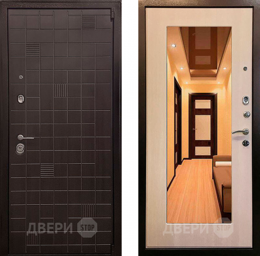 Входная металлическая Дверь Ратибор Силуэт зеркало 3К Экодуб в Жуковский