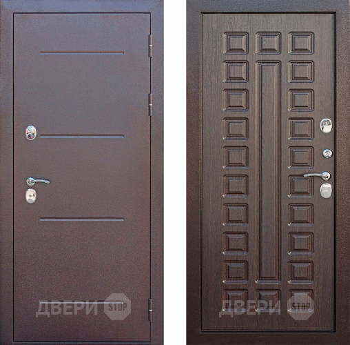 Входная металлическая Дверь Цитадель Isoterma Медный антик/Венге в Жуковский