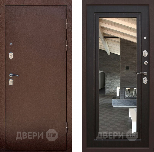 Входная металлическая Дверь Снедо Сити Венге с зеркалом в Жуковский