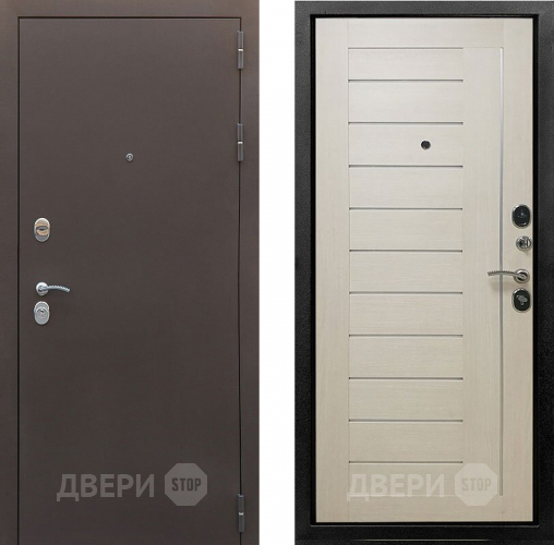 Входная металлическая Дверь Снедо Бордо 3К Эш вайт в Жуковский
