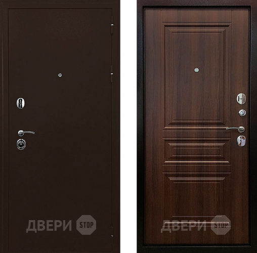 Входная металлическая Дверь Ратибор Троя 3К Орех бренди в Жуковский