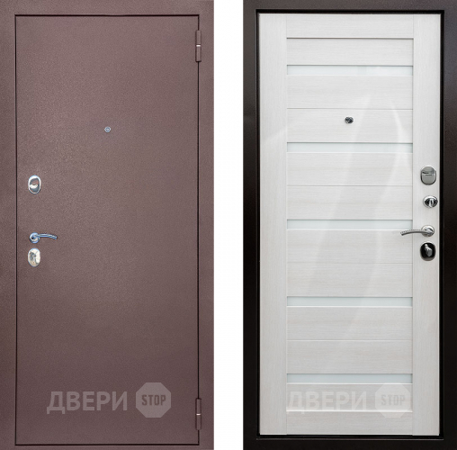 Входная металлическая Дверь Снедо Патриот царга Белая Лиственница в Жуковский