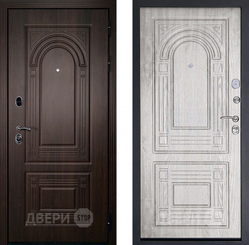Входная металлическая Дверь (Дверной Континент) Флоренция Беленый дуб в Жуковский