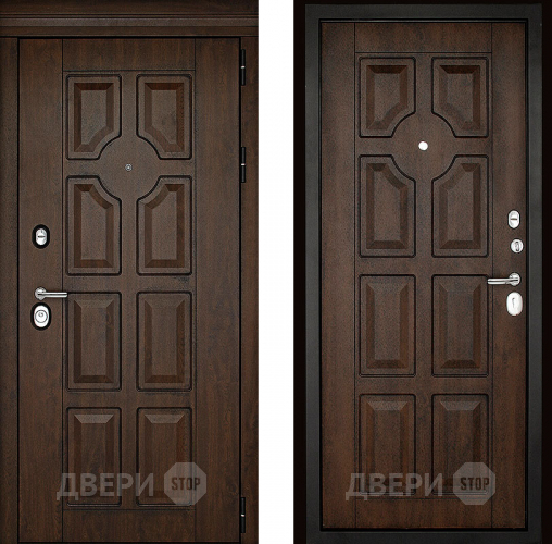 Входная металлическая Дверь (Дверной Континент) Милан Темный орех в Жуковский