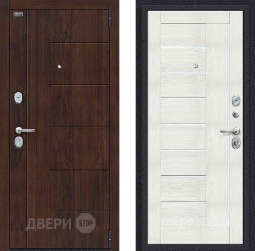 Входная металлическая Дверь Bravo Оптим Модерн Bianco Veralinga в Жуковский