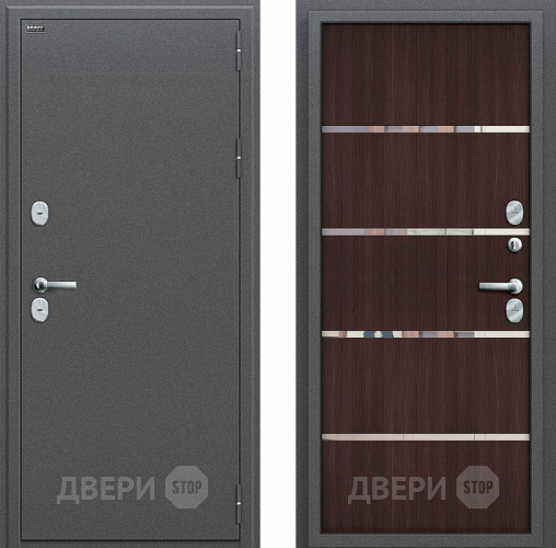 Входная металлическая Дверь Bravo Оптим Термо 204 Wenge Veralinga в Жуковский