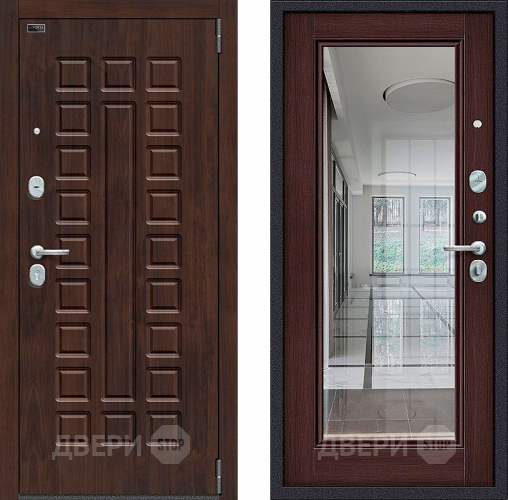 Входная металлическая Дверь Bravo Porta S-3 51/П61 с зеркалом Венге в Жуковский
