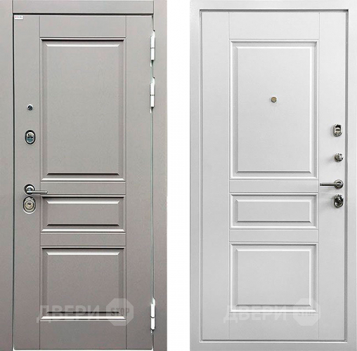 Входная металлическая Дверь Ратибор Лондон 3К Грей софт/Белый софт в Жуковский