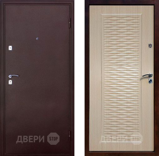 Входная металлическая Дверь СТОП Волна Беленый дуб в Жуковский