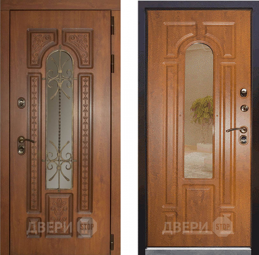 Дверь Заводская Лацио Термо Орех золотой (с терморазрывом) в Жуковский