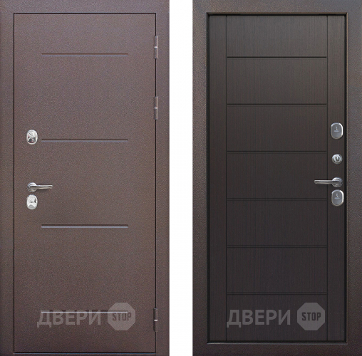 Входная металлическая Дверь Цитадель Isoterma Медный антик/Темный кипарис в Жуковский