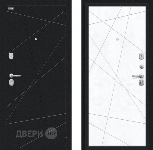 Входная металлическая Дверь Bravo Граффити-5 Букле черное/Snow Art в Жуковский