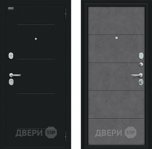 Входная металлическая Дверь Bravo Граффити-1 Букле черное/Slate Art в Жуковский