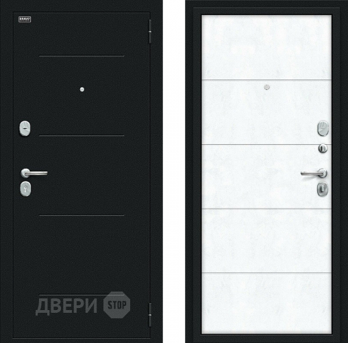 Входная металлическая Дверь Bravo Граффити-1 Букле черное/Snow Art в Жуковский
