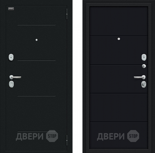 Входная металлическая Дверь Bravo Граффити-1 Букле черное/Total Black в Жуковский