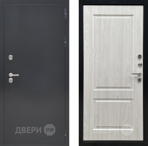 Входная металлическая Дверь Ратибор Термоблок 3К Черное серебро/Сосна белая в Жуковский