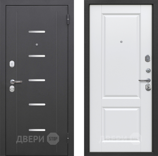 Входная металлическая Дверь Цитадель Гарда 7,5 см Серебро Велюр Белый софт в Жуковский
