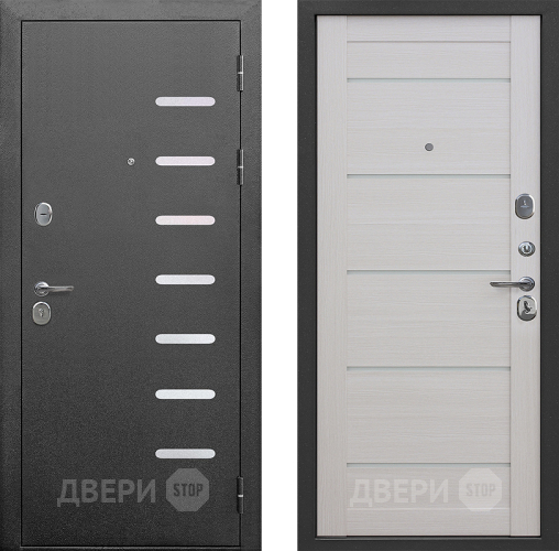 Входная металлическая Дверь Цитадель 9см Серебро Лиственница беж в Жуковский