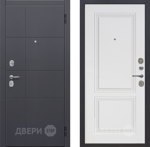 Входная металлическая Дверь Цитадель Гарда 2 МДФ Велюр Белый Софт в Жуковский
