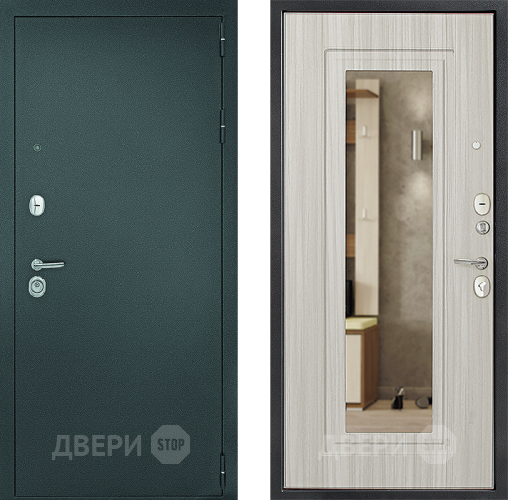 Дверь Дверной Континент Рубикон Серебро Зеркало Сандал в Жуковский