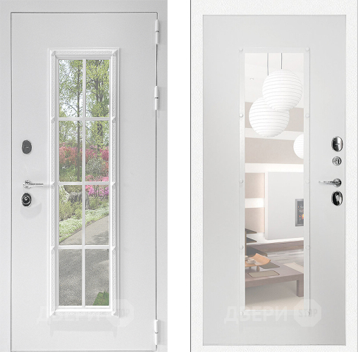 Входная металлическая Дверь Дверной Континент Тичино Белая в Жуковский
