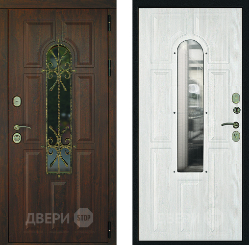 Входная металлическая Дверь Дверной Континент Лион Альберо Браш в Жуковский