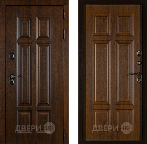 Дверь Заводская Урал ПП Лайт 3К Грецкий Орех (с терморазрывом) в Жуковский