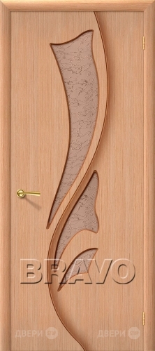 Межкомнатная дверь со стеклом Эксклюзив (Дуб) в Жуковский