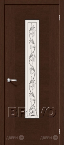 Межкомнатная дверь со стеклом Рондо (Венге) в Жуковский