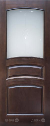 Межкомнатная дверь 16-ПО темный лак в Жуковский