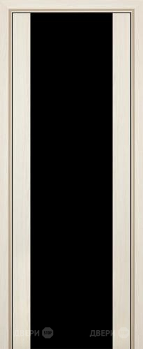 Межкомнатная дверь ProfilDoors 8X эш вайт мелинга (черный триплекс) в Жуковский