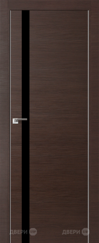Межкомнатная дверь ProfilDoors 6Z венге кроскут (черный лак) в Жуковский