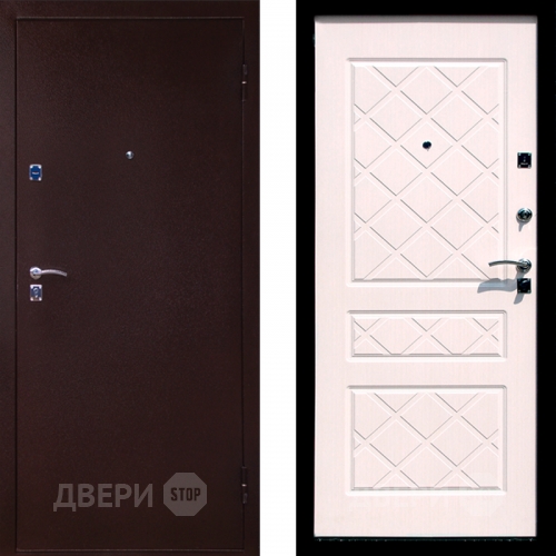 Входная металлическая Дверь СТОП ЭКО Беленый дуб в Жуковский