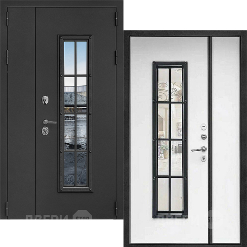 Входная металлическая Дверь Дверной Континент Тичино Двустворчатая Серая в Жуковский