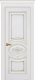 Межкомнатная дверь Дверь Премьер ДГ, белая эмаль, патина золото в Жуковский
