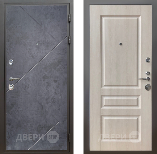 Дверь Шелтер (SHELTER) Комфорт Бетон урбан индиго 3 Дуб филадельфия крем в Жуковский
