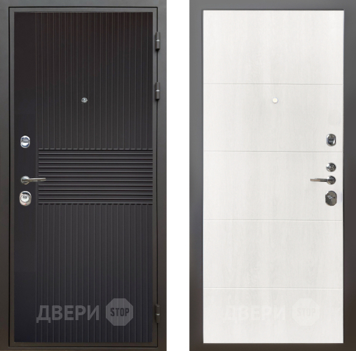 Входная металлическая Дверь Шелтер (SHELTER) Комфорт Черная шагрень 7 Дуб филадельфия крем в Жуковский