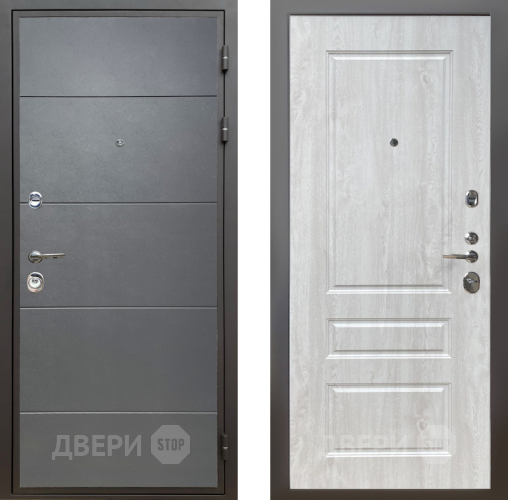 Дверь Шелтер (SHELTER) Комфорт Лофт графит 2 Сосна белая в Жуковский